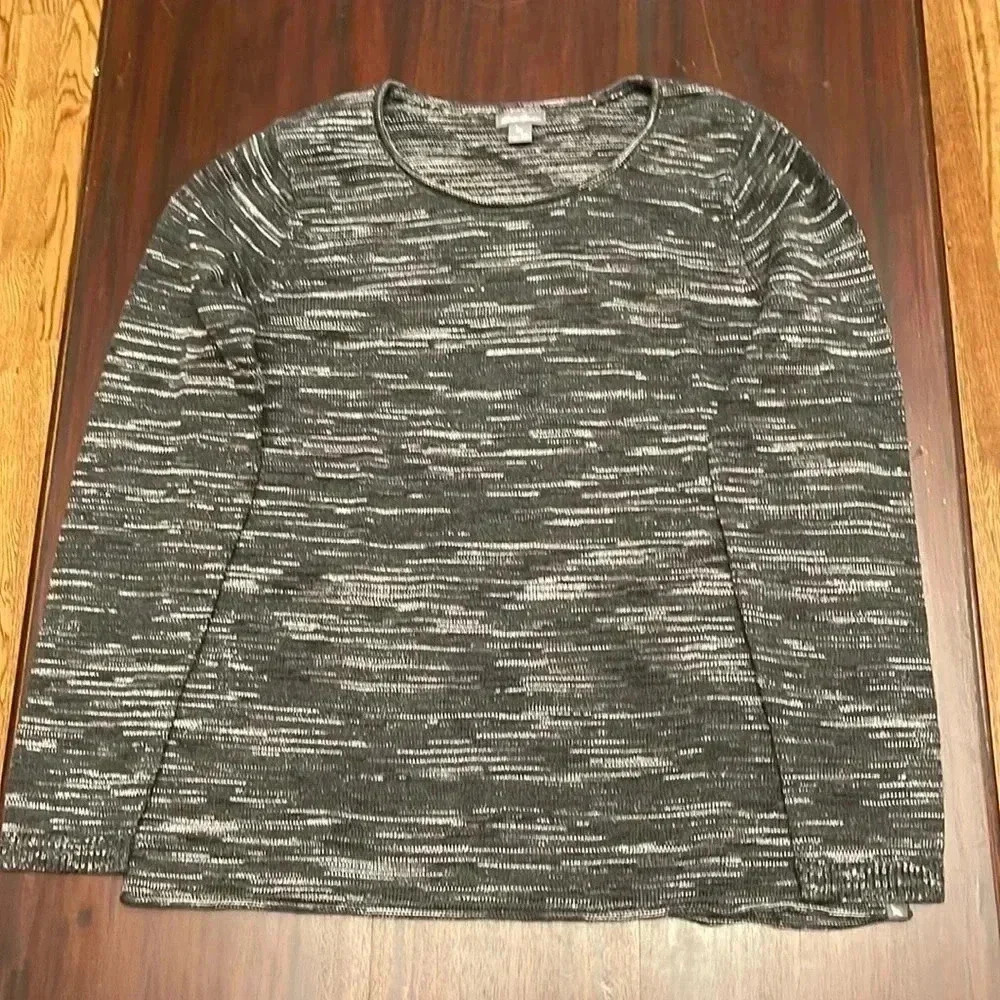 Eddie Bauer gray and white sweater size TXL